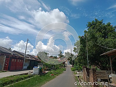 peaceful and serene village atmosphere Stock Photo