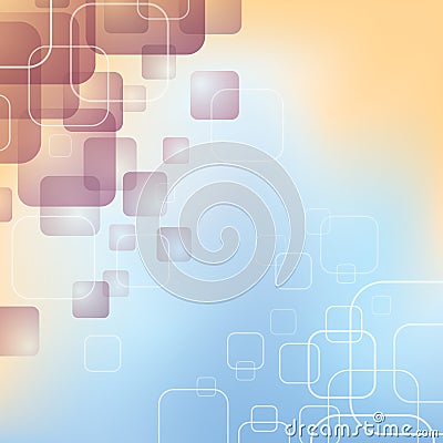 Peaceful Square Background Vector Illustration