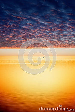 Peaceful sunset Stock Photo