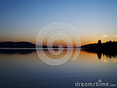 Peaceful Sunset Stock Photo