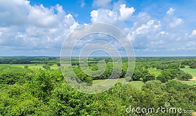 A peaceful Texas landscape Stock Photo