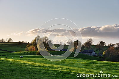 Peaceful tranquillity in a rural setting Stock Photo