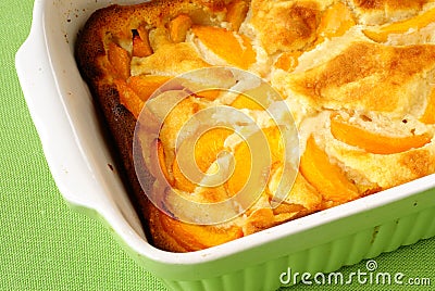 Peach cobbler Stock Photo