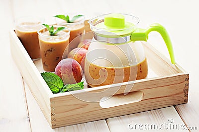 Peach coctail Stock Photo