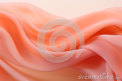 Peach Fuzz color feathers, background with selective focus and copy space Editorial Stock Photo