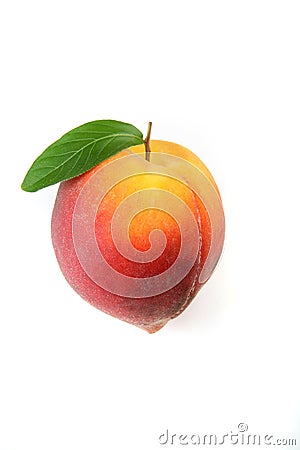 Peach Isolated Stock Photo