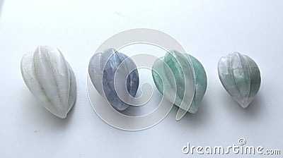 Dish peach Jade sculpture gemstone household furnishin Stock Photo