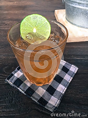 Peach tea Stock Photo