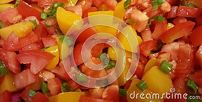 Peach Tomato Gazpacho Stock Photo