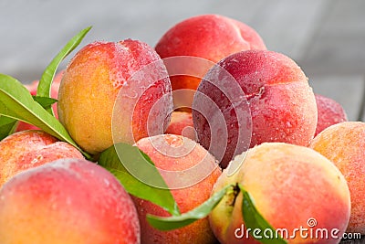 Peaches Stock Photo