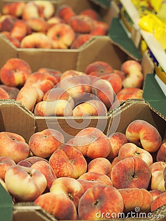 Peaches Paraguayos Stock Photo