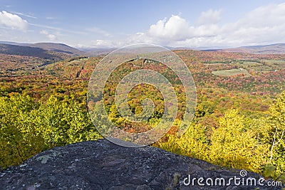 Peak Color from Monka Hill Ledge Stock Photo