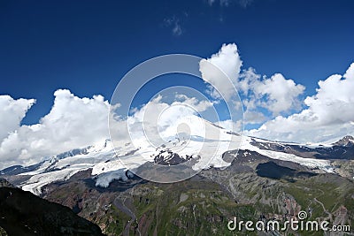 Peak Elbrus - highest point in Russia and Europe Stock Photo