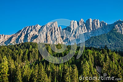 Peak of latemar in South Tyrol,Dolomite, Italy Stock Photo