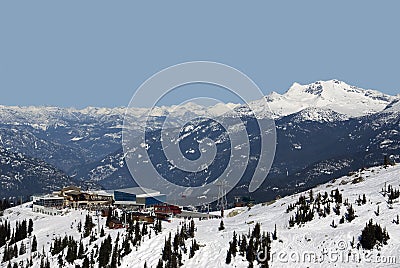 Peak to Peak Gondola station at Whistler Stock Photo