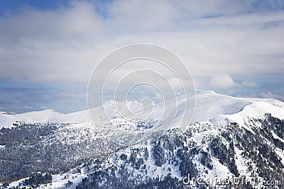 View of the Austrian Alps Stock Photo