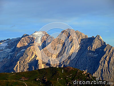 Peaks of Dolomiti mountains Stock Photo