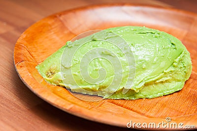 Pealed avocado Stock Photo