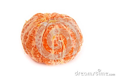 Pealed mandarin orange Stock Photo