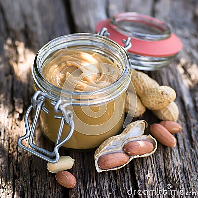 Peanut butter Stock Photo