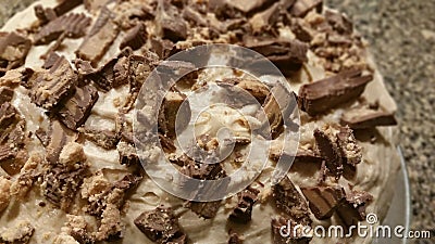 Peanut Butter Cake Stock Photo