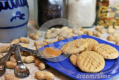 Peanut Butter Cookies Stock Photo