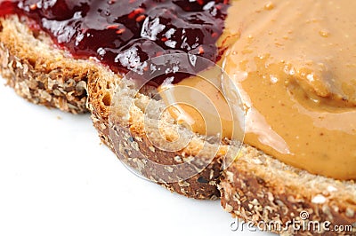 Peanut Butter and Jelly Stock Photo