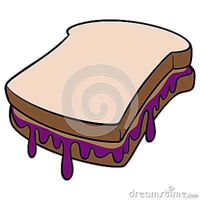 Peanut Butter and Jelly Vector Illustration