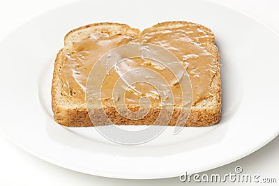 A peanut butter sandwhich Stock Photo