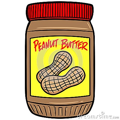 Peanut Butter Vector Illustration