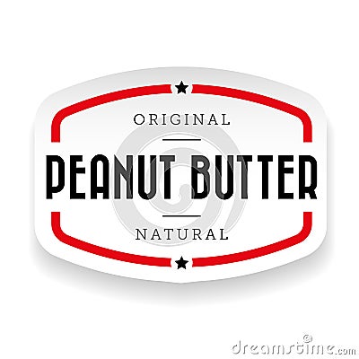 Peanut butter vintage sign Vector Illustration