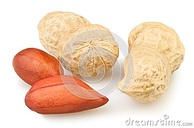 Peanut group Stock Photo