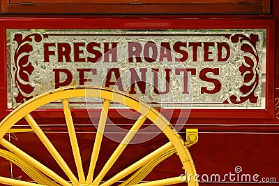 Peanut vendor's cart Stock Photo