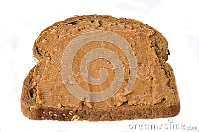 Peanutbutter sandwich Stock Photo
