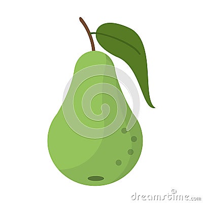 Pear fruit nutrition icon Vector Illustration