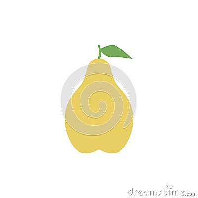 Pear icon, simple design, Pear icon clip art. Vector Illustration
