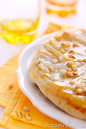 Pear tart tatin Stock Photo