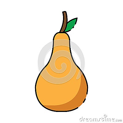 pear thanksgiving icon vector Vector Illustration