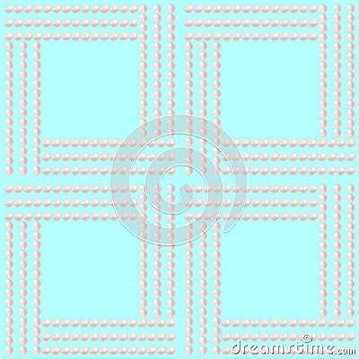 Pearl bead seamless pattern Stock Photo