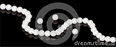 Pearl beads Vector Illustration