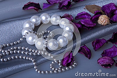 Pearl bracelet Stock Photo