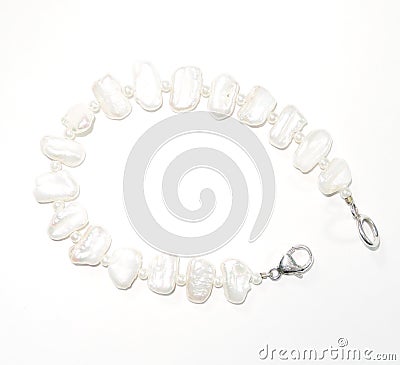 Pearl bracelet Stock Photo