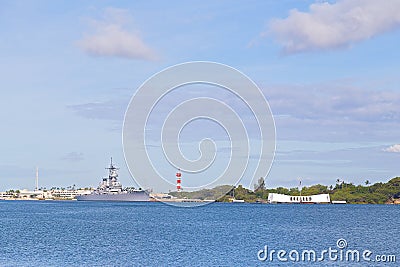 Pearl Harbor Historic Sites. Editorial Stock Photo