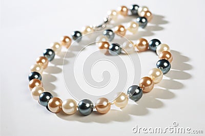 Pearl jewellery Stock Photo