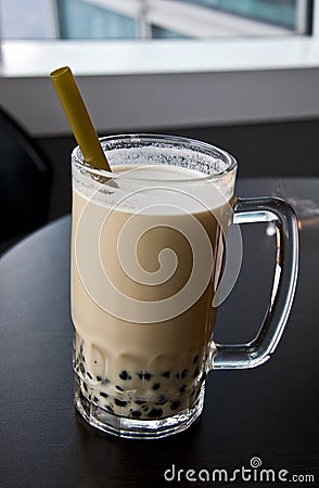 Pearl milk tea Stock Photo