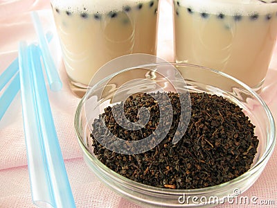 Pearl milk tea Stock Photo