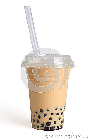 Pearl milk tea Stock Photo