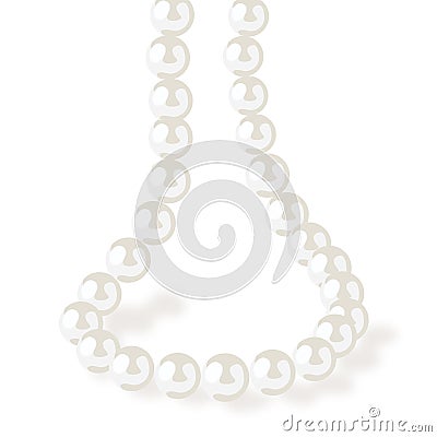 PEARL NECKLACE vector Vector Illustration