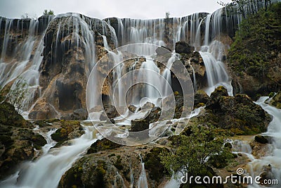 Pearl Shoal falls in Jiuzhaigou, China, Asia Stock Photo