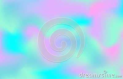 Pearlescent texture background. Mermaid unicorn pattern. Gradient pink blue color backdrop Vector Illustration